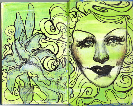marlene with peacock